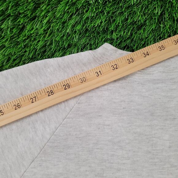 Vintage 80s Funny Fisherman Humor Sweatshirt XL 23x25 Gray - Picture 4 of 14